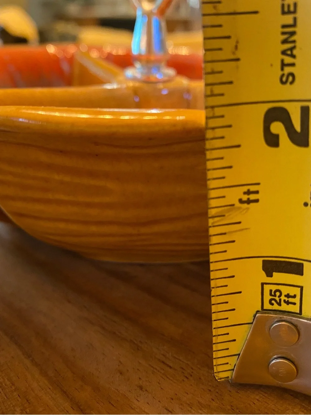 USA Pottery orange red